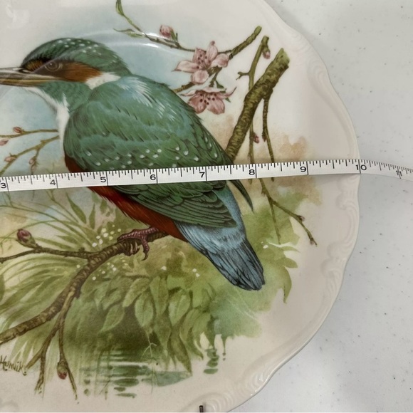 Vintage Johann Haviland Bavaria Germany Docorative Bird 10” Plates Set RARE - Picture 11 of 11